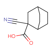 Chemical structure of 2-cyanobicyclo[2.2.2]octane-2-carboxylic acid - CSSB00025790129