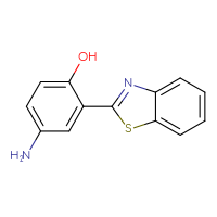 Chemical structure of 4-amino-2-(1,3-benzothiazol-2-yl)phenol - CSSB00000680882