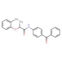 Chemical structure of N-(4-benzoylphenyl)-2-(2-methylphenoxy)propanamide - CSSB00121650980