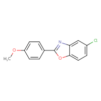 Chemical structure of 5-chloro-2-(4-methoxyphenyl)-1,3-benzoxazole - CSSB00132454578