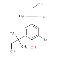 Chemical structure of 2-bromo-4,6-bis(2-methylbutan-2-yl)phenol - CSSB00008787453