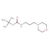 Chemical structure of tert-butyl N-[3-(morpholin-4-yl)propyl]carbamate - CSSB00011923726