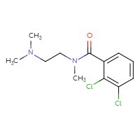 Chemical structure of 2,3-dichloro-N-[2-(dimethylamino)ethyl]-N-methylbenzamide - CSSB00103392366