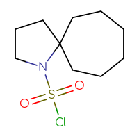 Chemical structure of 1-azaspiro[4.6]undecane-1-sulfonyl chloride - CSSB00156566562