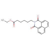 Chemical structure of ethyl 6-{2,4-dioxo-3-azatricyclo[7.3.1.0⁵,¹³]trideca-1(13),5,7,9,11-pentaen-3-yl}hexanoate - CSSB00020613927