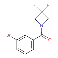 Chemical structure of 1-(3-bromobenzoyl)-3,3-difluoroazetidine - CSSB00110916020