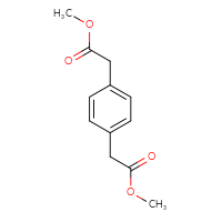 Chemical structure of methyl 2-[4-(2-methoxy-2-oxoethyl)phenyl]acetate - CSSB00010114594