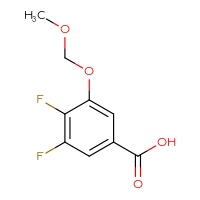 Chemical structure of 3,4-difluoro-5-(methoxymethoxy)benzoic acid - CSSB14980118531