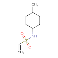 Chemical structure of N-(4-methylcyclohexyl)ethene-1-sulfonamide - CSMB00154417051