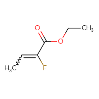 Chemical structure of ethyl 2-fluorobut-2-enoate - CSSB00010879340
