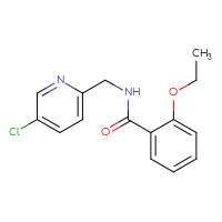Chemical structure of N-[(5-chloropyridin-2-yl)methyl]-2-ethoxybenzamide - CSSB02034868263