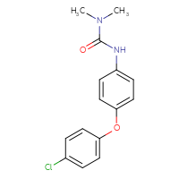 Chemical structure of 1-[4-(4-chlorophenoxy)phenyl]-3,3-dimethylurea - CSSB00020676868