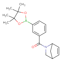 Chemical structure of 2-[3-(4,4,5,5-tetramethyl-1,3,2-dioxaborolan-2-yl)benzoyl]-2-azabicyclo[2.2.1]hept-5-ene - CSSB02195989250