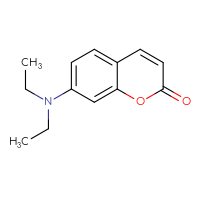 Chemical structure of 7-(diethylamino)-2H-chromen-2-one - CSSB00009995438