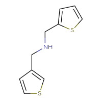 Chemical structure of [(thiophen-2-yl)methyl][(thiophen-3-yl)methyl]amine - CSSB00000202359