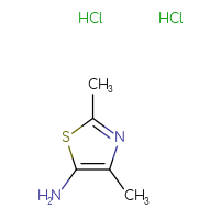 Chemical structure of dimethyl-1,3-thiazol-5-amine dihydrochloride - CSSB00025791532