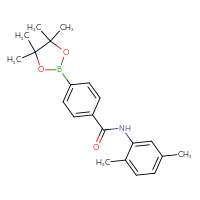 Chemical structure of N-(2,5-dimethylphenyl)-4-(4,4,5,5-tetramethyl-1,3,2-dioxaborolan-2-yl)benzamide - CSSB02541421584
