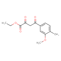 Chemical structure of ethyl 4-(3-methoxy-4-methylphenyl)-2,4-dioxobutanoate - CSSB20683337265