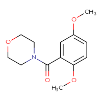 Chemical structure of 4-(2,5-dimethoxybenzoyl)morpholine - CSSB00000487897