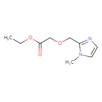 Chemical structure of ethyl 2-[(1-methyl-1H-imidazol-2-yl)methoxy]acetate - CSSB06358713098