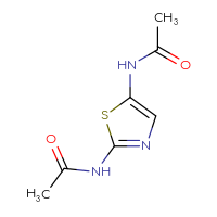 Chemical structure of N-(5-acetamido-1,3-thiazol-2-yl)acetamide - CSSB00000046444