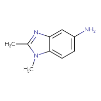 Chemical structure of 1,2-dimethyl-1H-1,3-benzodiazol-5-amine - CSSB00000186680