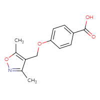 Chemical structure of 4-[(3,5-dimethyl-1,2-oxazol-4-yl)methoxy]benzoic acid - CSSB00000489545