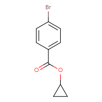 Chemical structure of cyclopropyl 4-bromobenzoate - CSSB00015338969