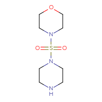 Chemical structure of 4-(piperazine-1-sulfonyl)morpholine - CSSB00000246771