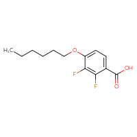 Chemical structure of 2,3-difluoro-4-(hexyloxy)benzoic acid - CSSB06630655632