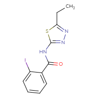 Chemical structure of N-(5-ethyl-1,3,4-thiadiazol-2-yl)-2-iodobenzamide - CSSB00000249192