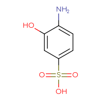 Chemical structure of 4-amino-3-hydroxybenzene-1-sulfonic acid - CSSB00000070660