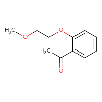 Chemical structure of 1-[2-(2-methoxyethoxy)phenyl]ethan-1-one - CSSB00000234138