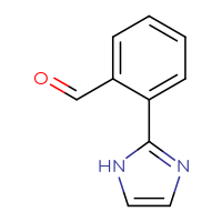 Chemical structure of 2-(1H-imidazol-2-yl)benzaldehyde - CSSB00000050909