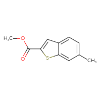 Chemical structure of methyl 6-methyl-1-benzothiophene-2-carboxylate - CSSB00010233730
