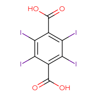 Chemical structure of tetraiodobenzene-1,4-dicarboxylic acid - CSSB00010282854