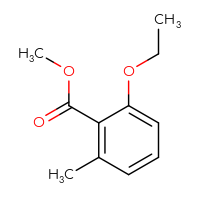 Chemical structure of methyl 2-ethoxy-6-methylbenzoate - CSSB00010291636