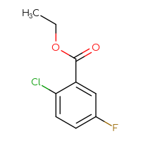 Chemical structure of ethyl 2-chloro-5-fluorobenzoate - CSSB00012350807