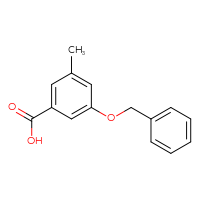 Chemical structure of 3-(benzyloxy)-5-methylbenzoic acid - CSSB00010998562