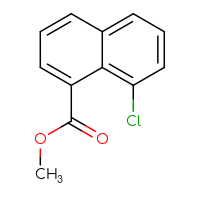 Chemical structure of methyl 8-chloronaphthalene-1-carboxylate - CSSB00010153587