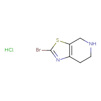 Chemical structure of 2-bromo-4H,5H,6H,7H-[1,3]thiazolo[5,4-c]pyridine hydrochloride - CSSB00016987443