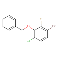 Chemical structure of 2-(benzyloxy)-4-bromo-1-chloro-3-fluorobenzene - CSSB00015886935