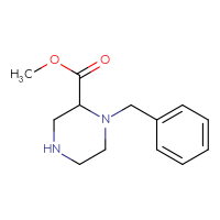 Chemical structure of methyl 1-benzylpiperazine-2-carboxylate - CSSB00010208128