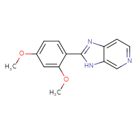 Chemical structure of 2-(2,4-dimethoxyphenyl)-3H-imidazo[4,5-c]pyridine - CSSB00031462199