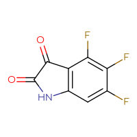 Chemical structure of 4,5,6-trifluoro-2,3-dihydro-1H-indole-2,3-dione - CSSB00011757065