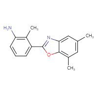 Chemical structure of 3-(5,7-dimethyl-1,3-benzoxazol-2-yl)-2-methylaniline - CSSB00025744951