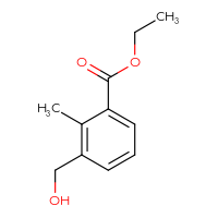Chemical structure of ethyl 3-(hydroxymethyl)-2-methylbenzoate - CSSB00135299741