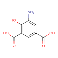 Chemical structure of 5-amino-4-hydroxybenzene-1,3-dicarboxylic acid - CSSB00009920706