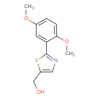 Chemical structure of [2-(2,5-dimethoxyphenyl)-1,3-thiazol-5-yl]methanol - CSSB00001295163