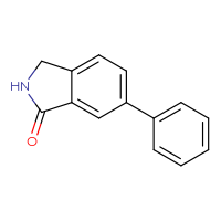 Chemical structure of 6-phenyl-2,3-dihydro-1H-isoindol-1-one - CSSB00010171231